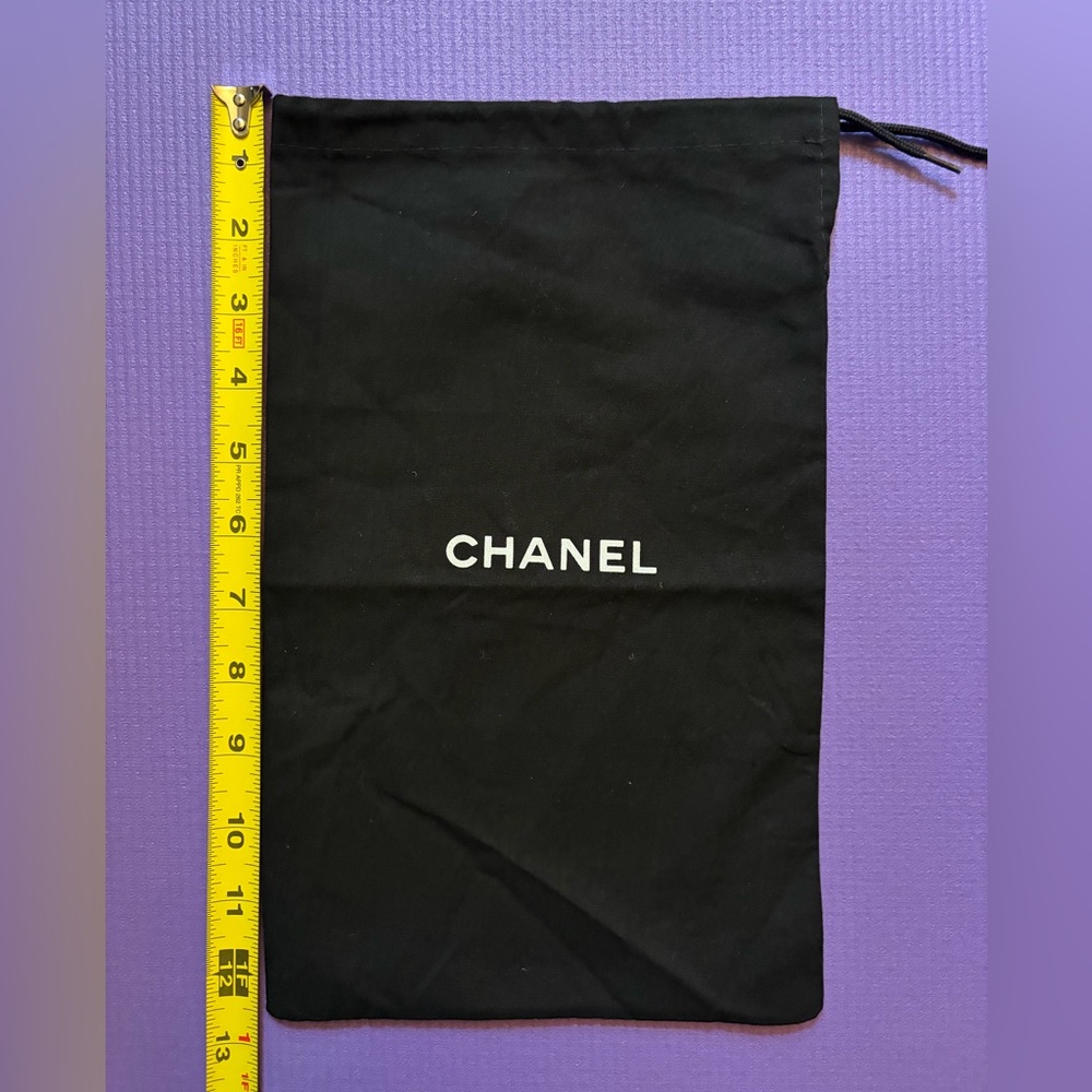 CHANEL Drawstring Shoe Size  7.5" x 12.5" - Picture 2 of 4